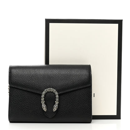Gucci Calfskin Mini Dionysus Chain Wallet Black 11 of 11