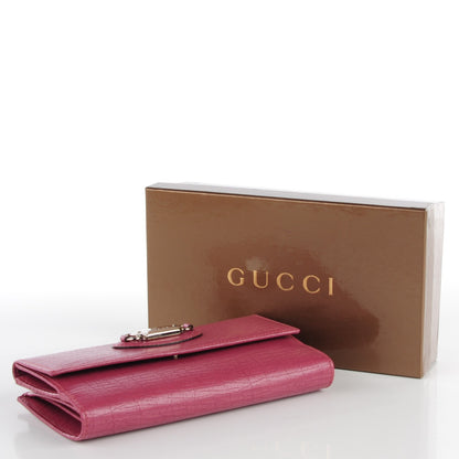 Gucci Calfskin Continental Flap Wallet Pink 4 of 6