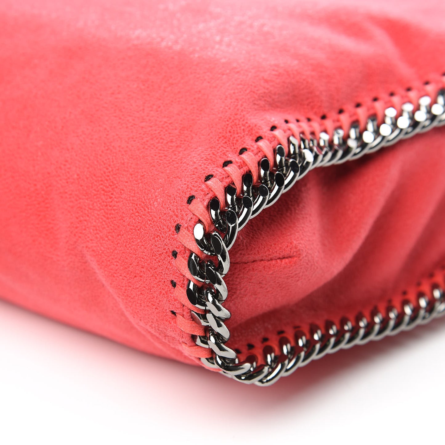 Shaggy Deer Small Falabella Tote Pink Fluo