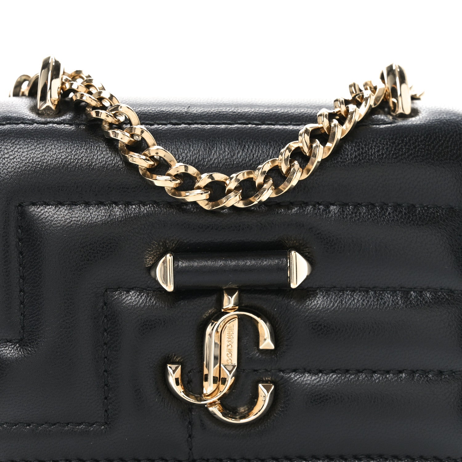 Jimmy Choo Nappa Quilted Varenne Micro Avenue Quad Black 7 of 9
