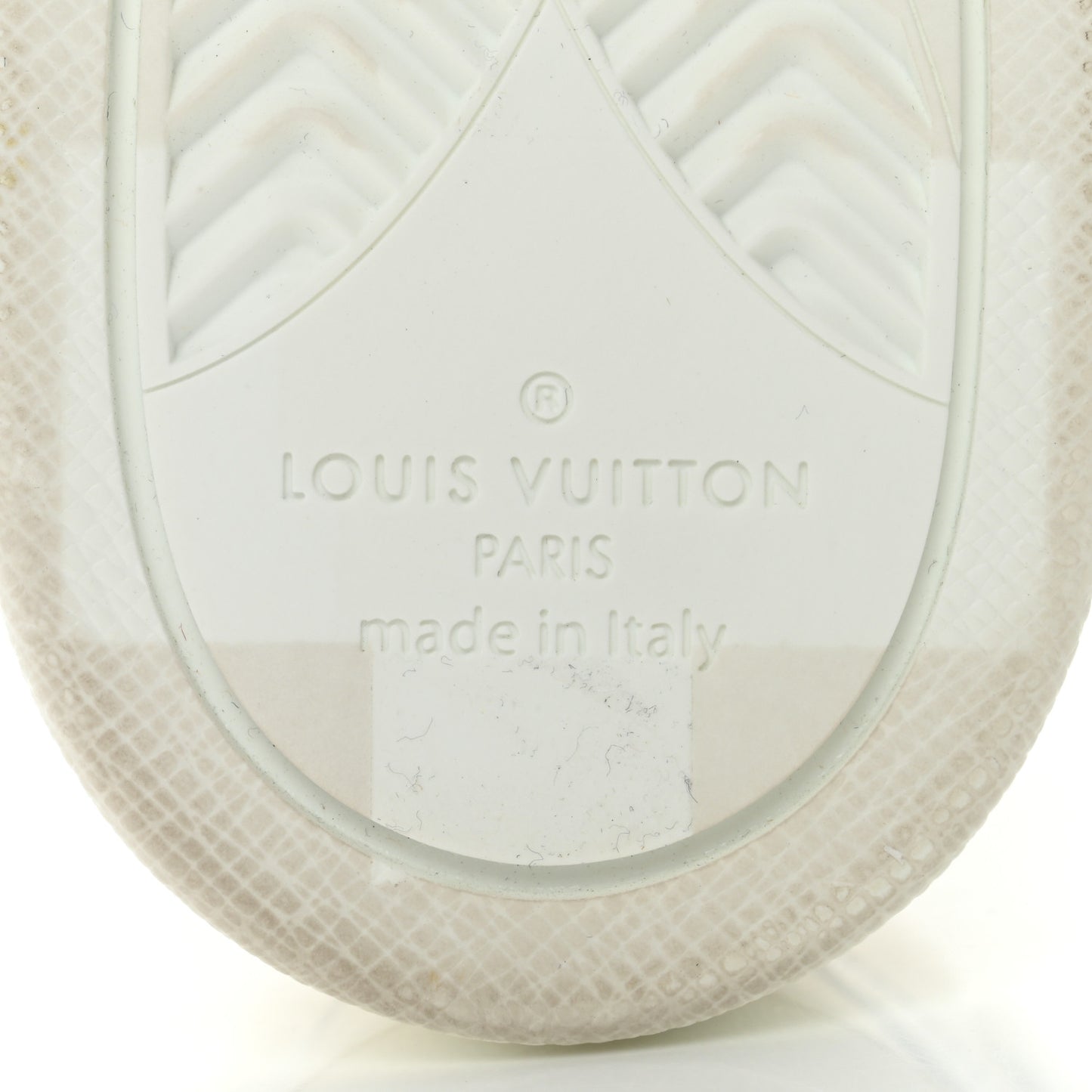 Metallic Calfskin Embossed Monogram Boombox Sneakers 36.5 White Silver