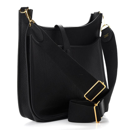 Hermes Taurillon Clemence Evelyne III PM Black 3 of 9