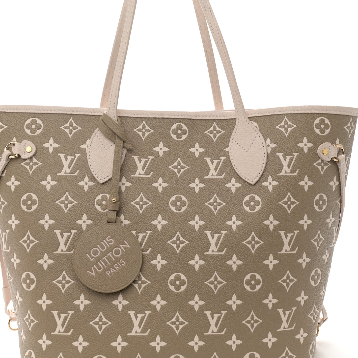 Empreinte Monogram Spring In The City Neverfull MM Kaki Beige Cream