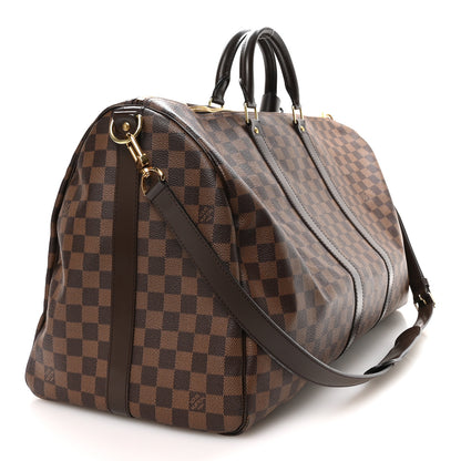 Louis Vuitton Damier Ebene Keepall Bandouliere 55 2 of 9