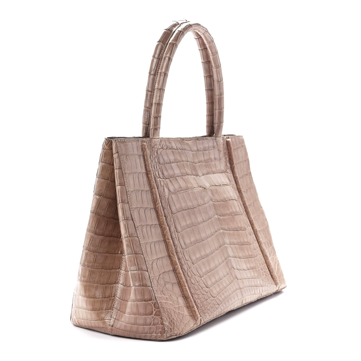 Nancy Gonzalez Crocodile Top Handle Shoulder Bag Brown 3 of 11