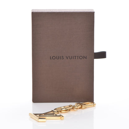 Louis Vuitton LV Facettes Bag Charm Key Holder Gold 6 of 6