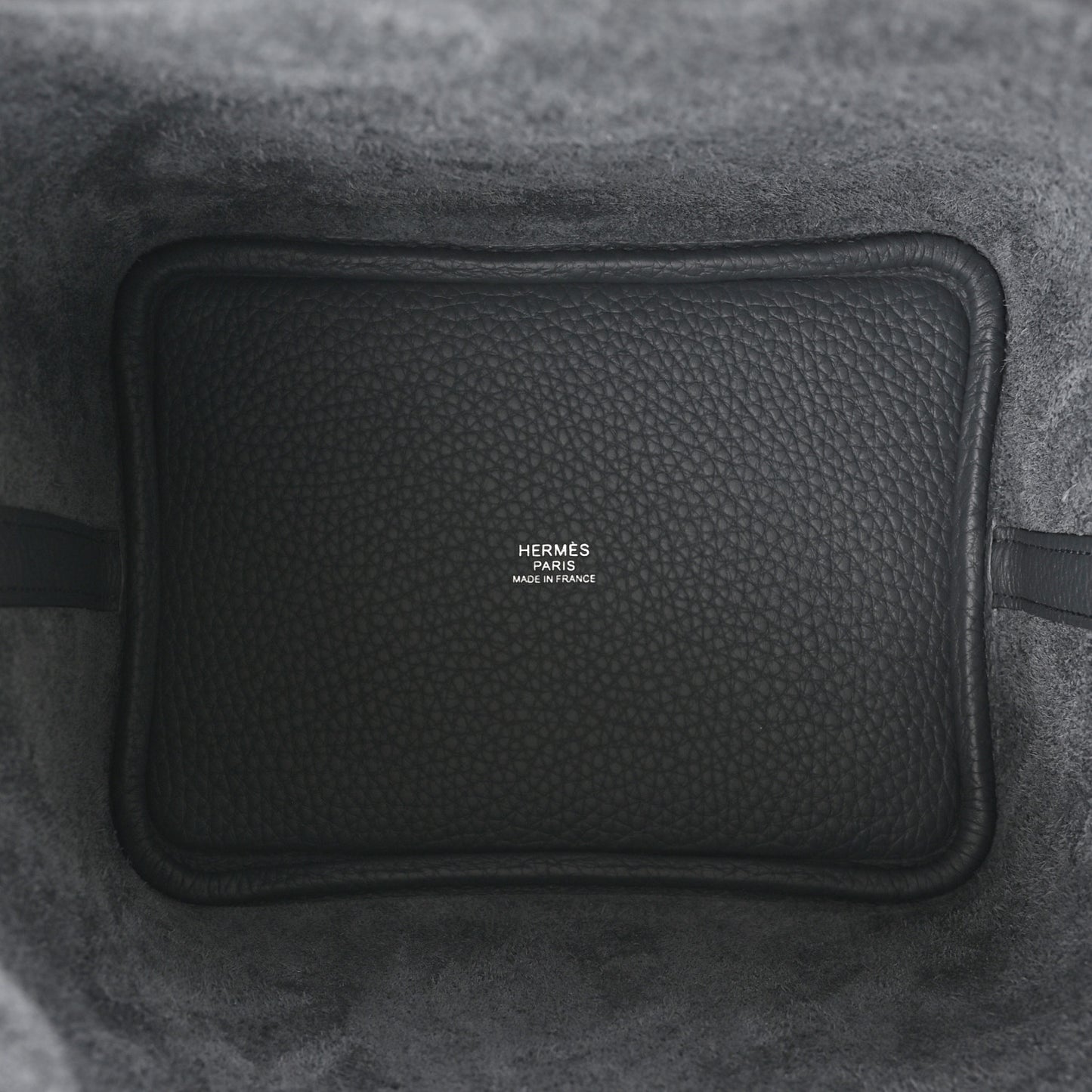 Taurillon Clemence Picotin Lock 18 PM Gris Misty