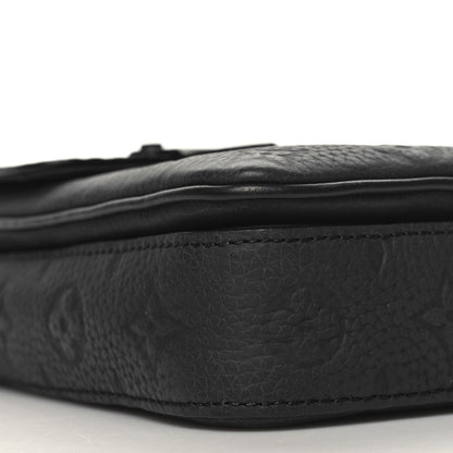 Louis Vuitton Taurillon Monogram S Lock Wearable Wallet Black 9 of 10