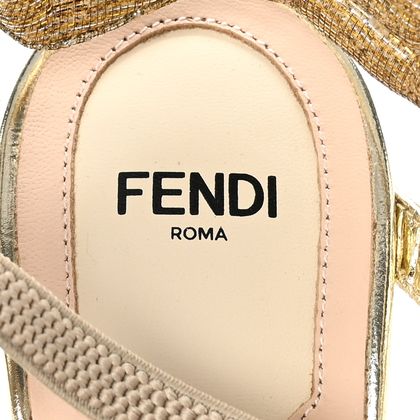 Laminated Fabric Nappa Colibri Lite 85mm Slingback Pumps 38.5 Gold Platino