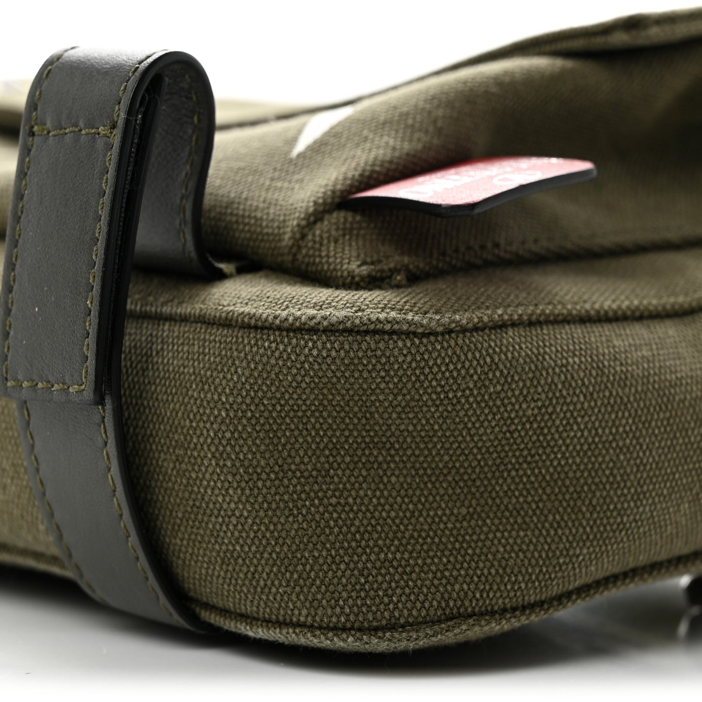 Canvas VLTN Print Rockstud Crossbody Olive