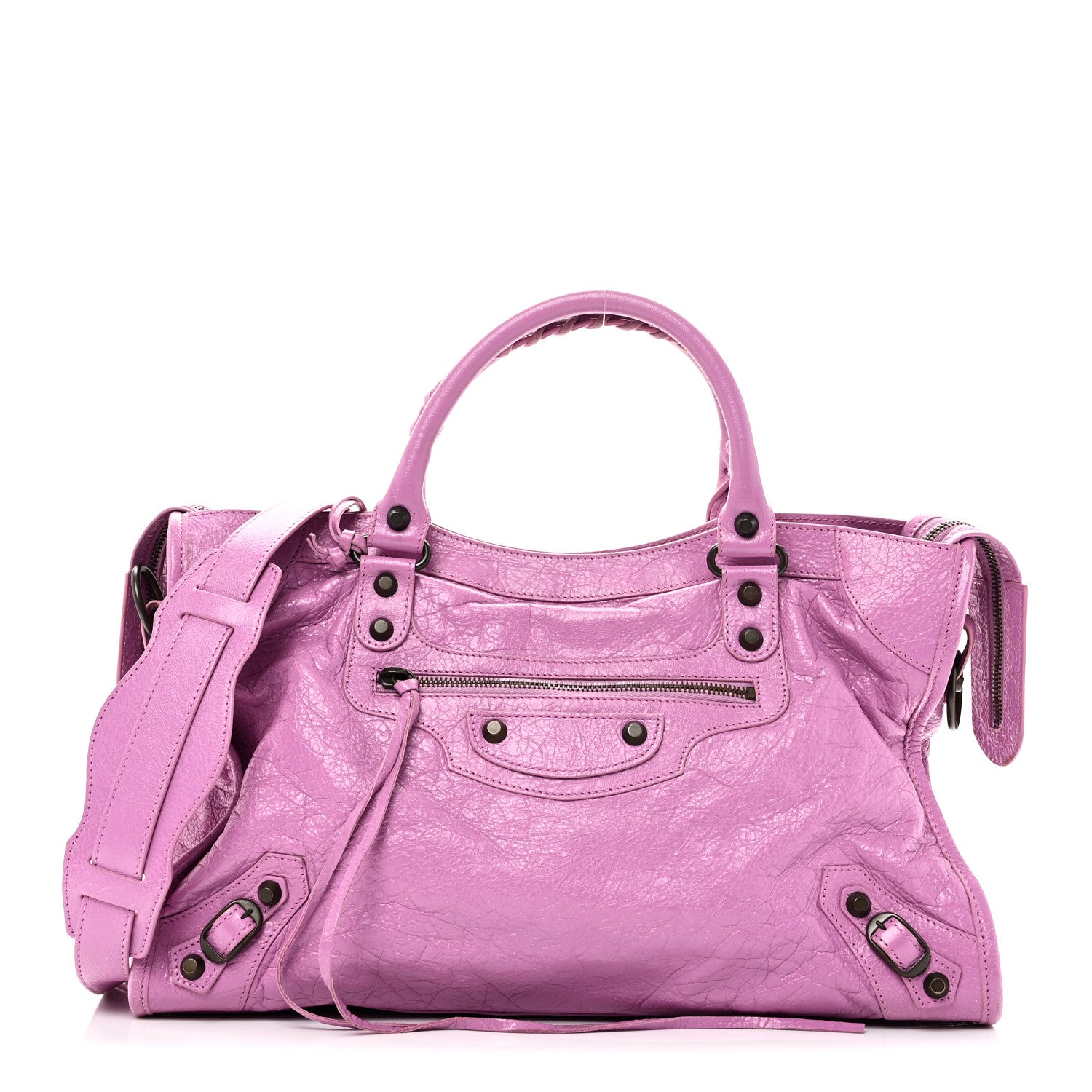 Balenciaga Agneau Classic Hardware City Rose Berlingot 1 of 12