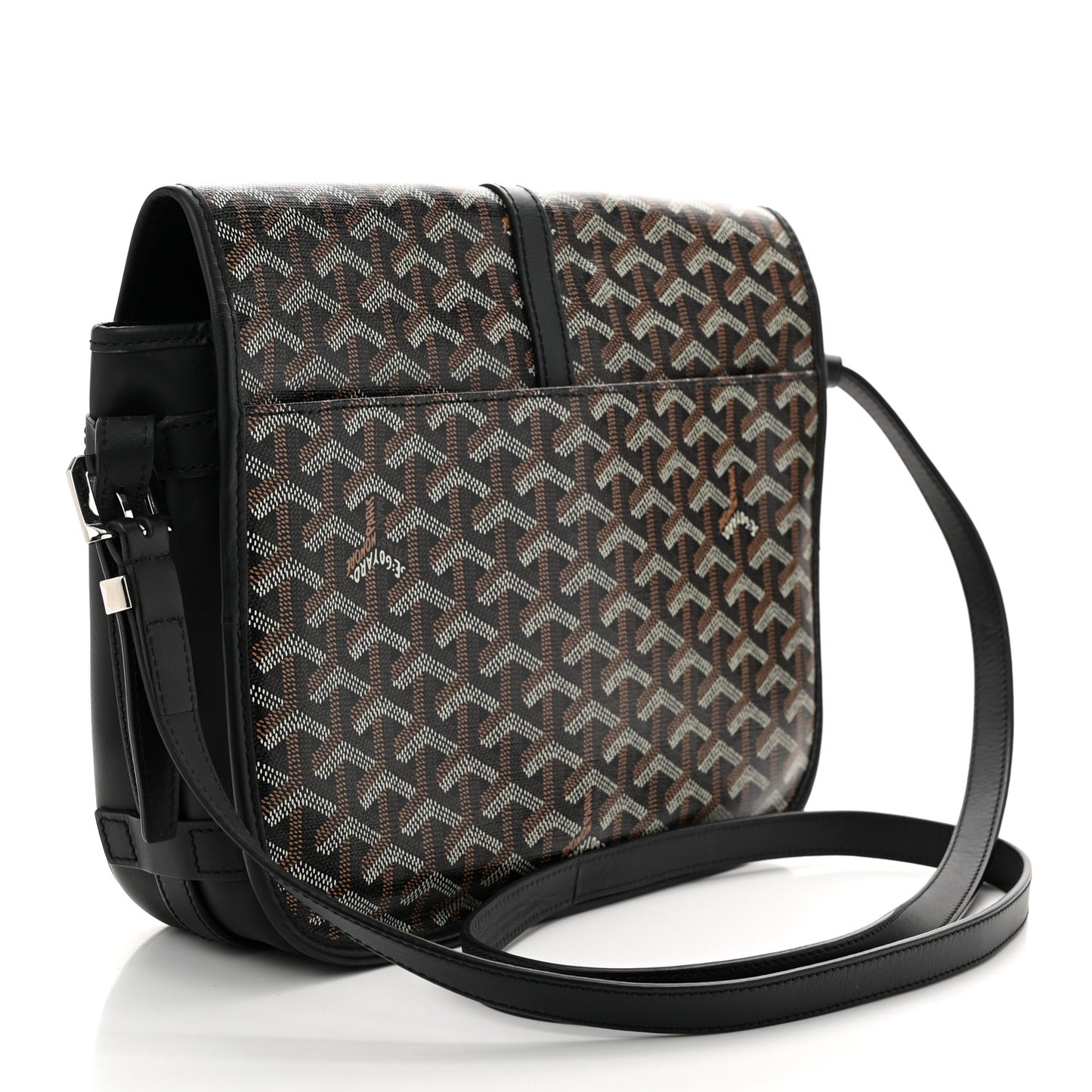 Goyardine Belvedere II MM Messenger Bag Black