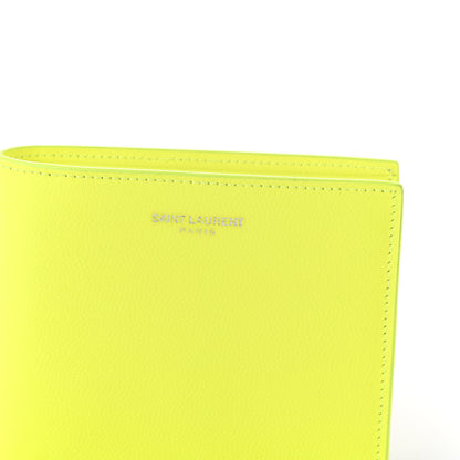 Saint Laurent Grain De Poudre Paris East West Wallet Neon Yellow 9 of 9