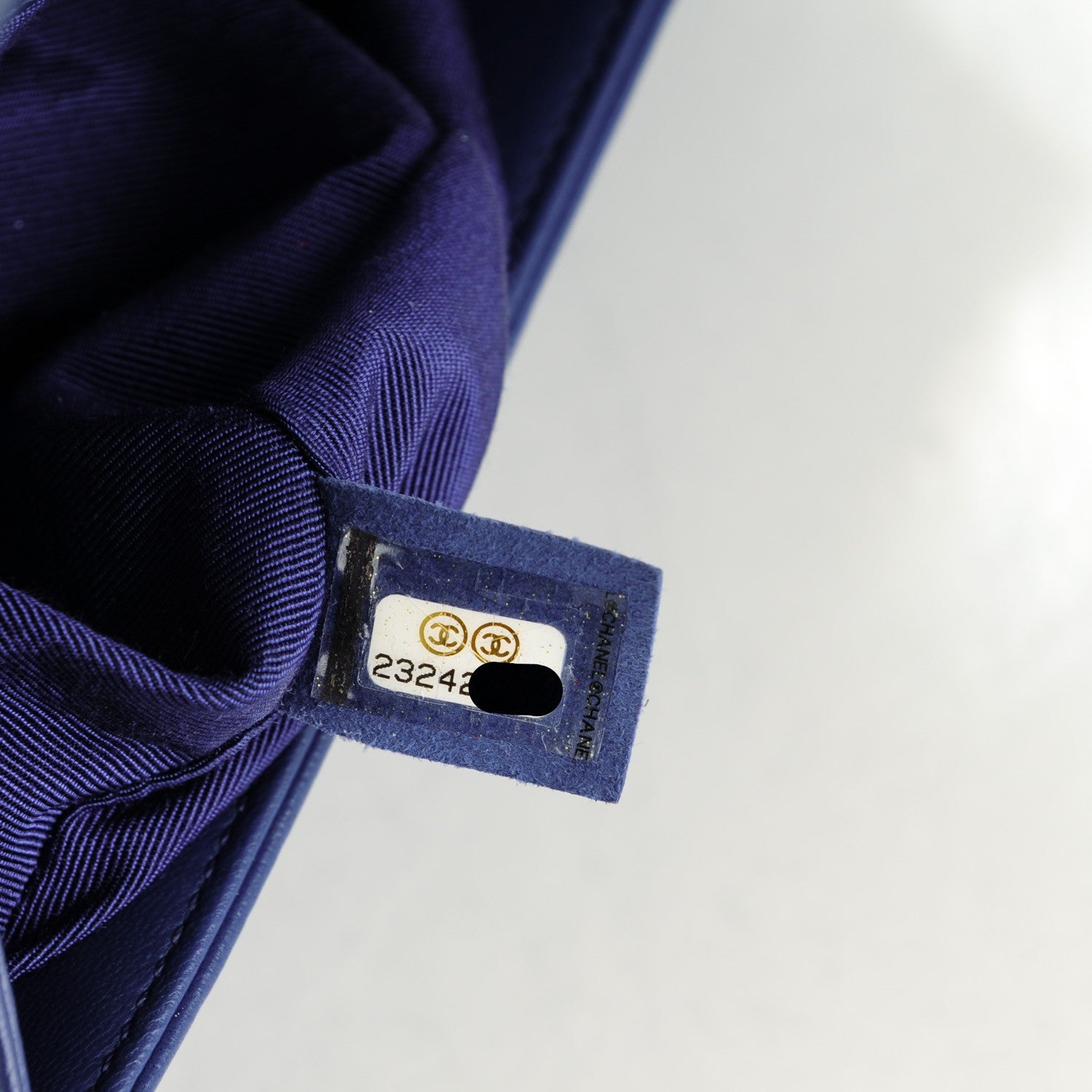 Chanel Lambskin Quilted Medium Boy Flap Dark Blue 8 of 8