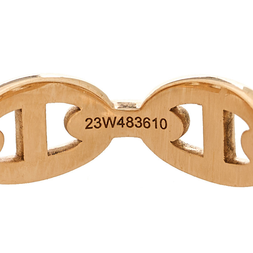 18K Rose Gold PM Chaine d'Ancre Enchainee Ring 57 8