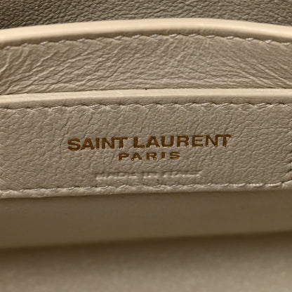 Saint Laurent Smooth Calfskin Nano Manhattan Shopper Tote Crema Soft 5 of 8