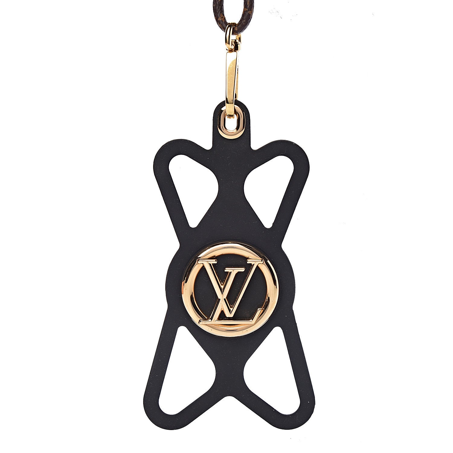 Louis Vuitton Monogram Silicone Louise Phone Holder Black 7 of 8