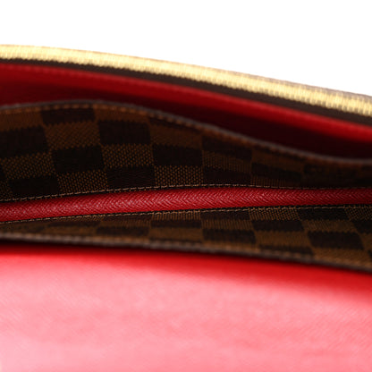 Louis Vuitton Damier Ebene Emilie Wallet Red 5 of 11