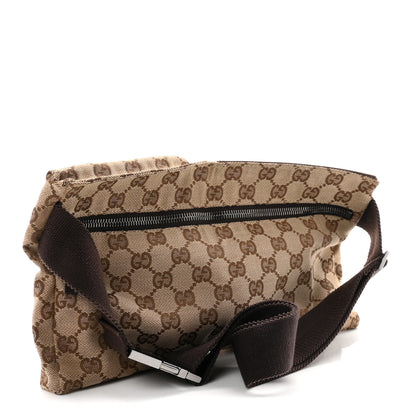 Gucci GG Monogram Double Pocket Belt Bag Dark Brown 2 of 9