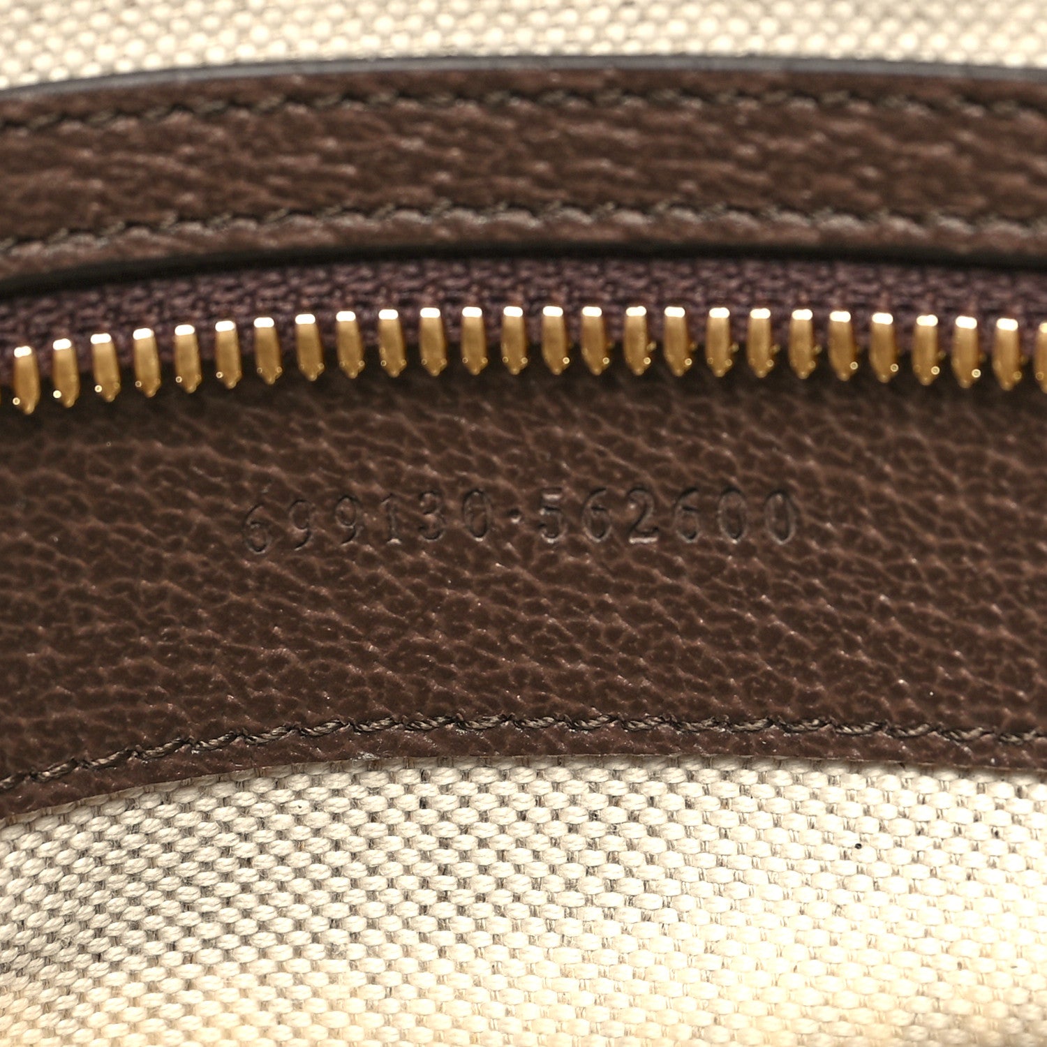 Gucci Monogram Jumbo GG Textured Dollar Calfskin Web Wristlet Messenger Bag Camel Ebony New Acero 7 of 11