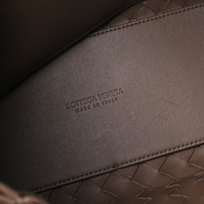 Bottega Veneta Nappa Intrecciato Medium Andiamo Shoulder Bag Taupe Grey 5 of 9