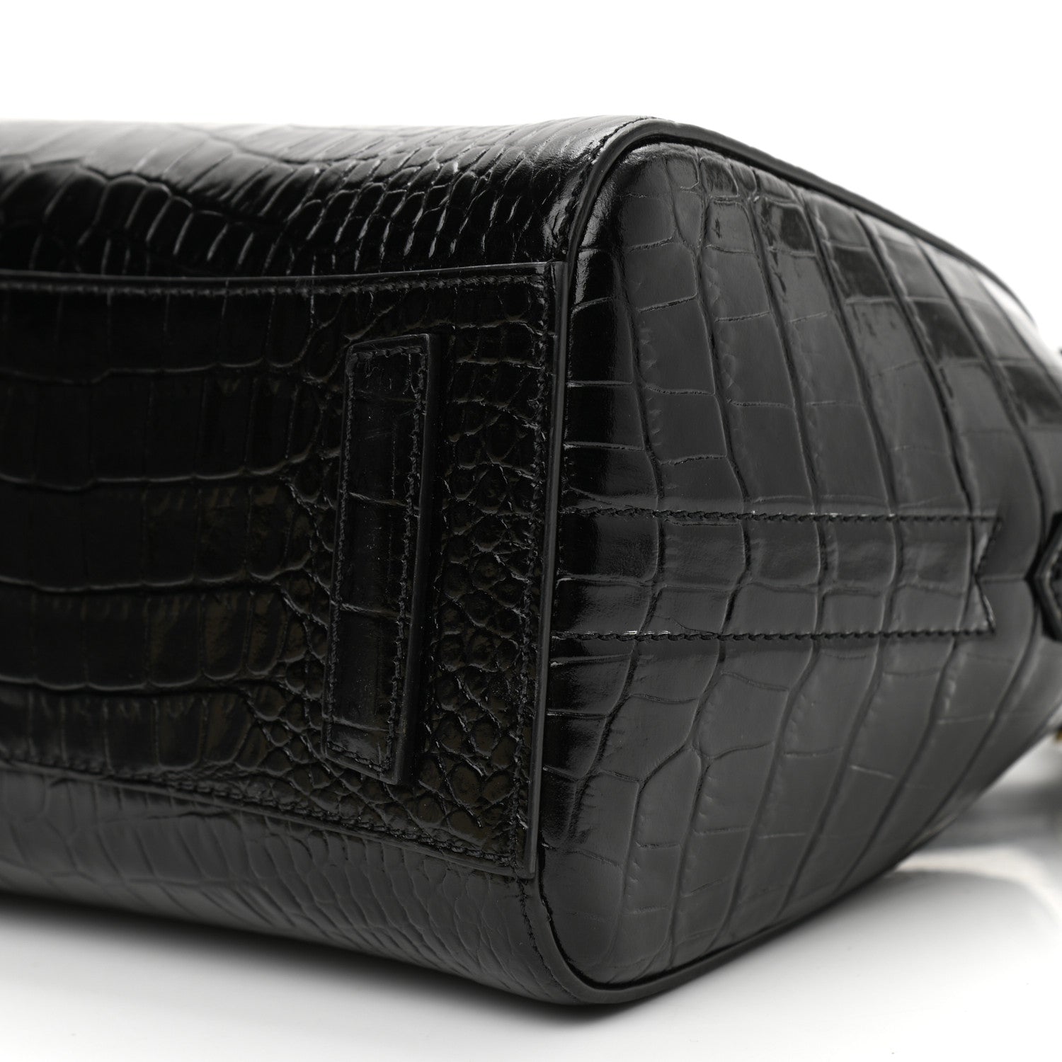 Givenchy Calfskin Crocodile Embossed Mini Antigona Black 10 of 10