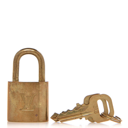 Louis Vuitton Brass Lock and 2 Keys Set #315 1 of 4