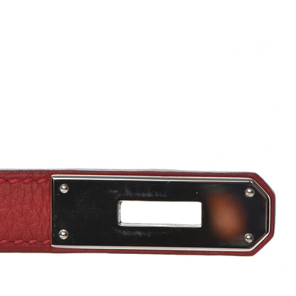 Hermes Taurillon Clemence Birkin 30 Rouge Garance 28 of 36
