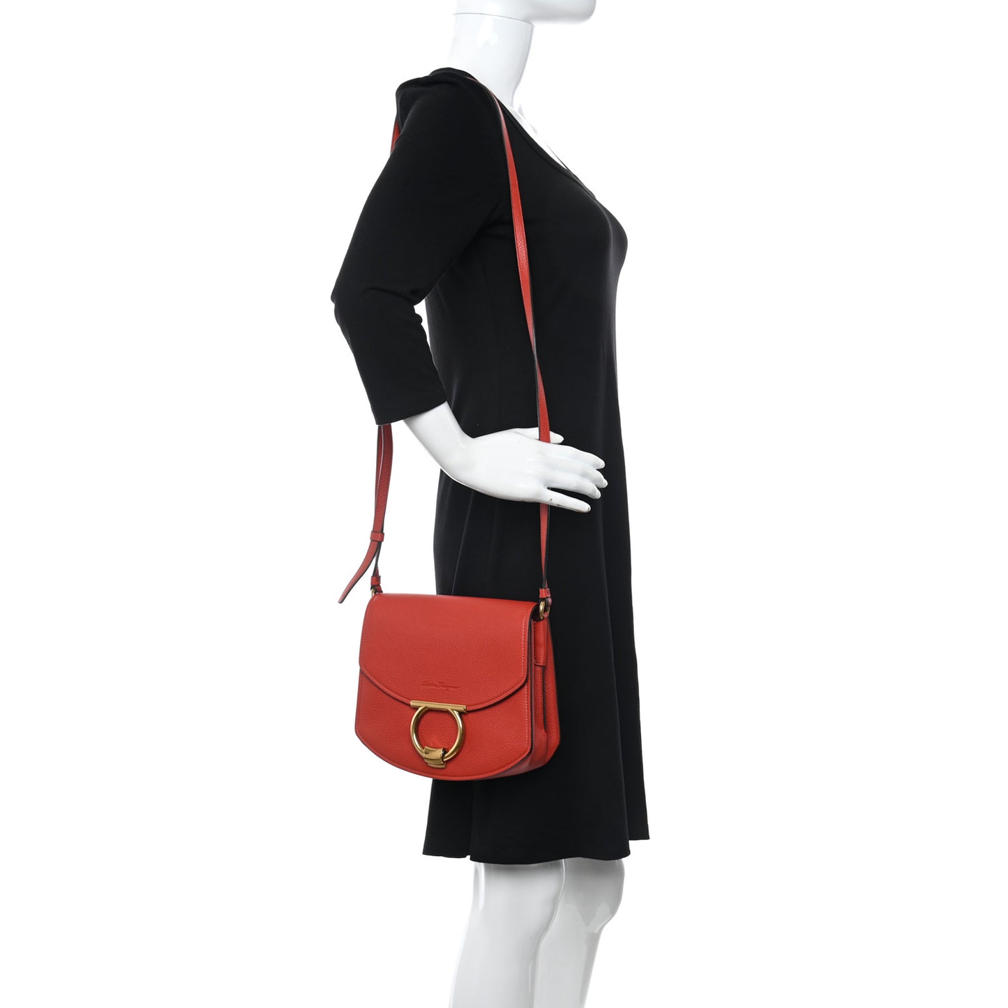 Calfskin Small Margot Crossbody Paprika