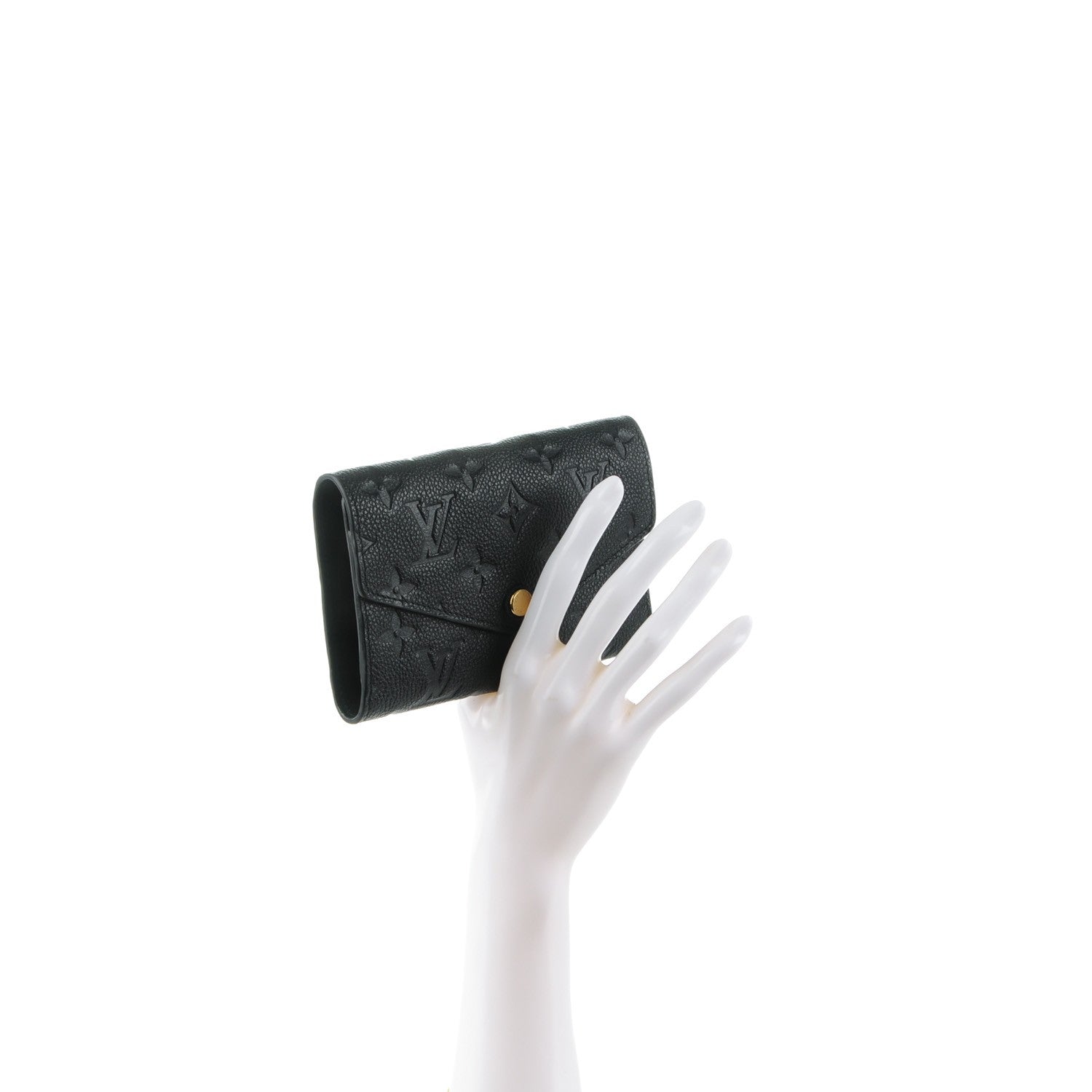 Louis Vuitton Empreinte Compact Curieuse Wallet Black 2 of 7