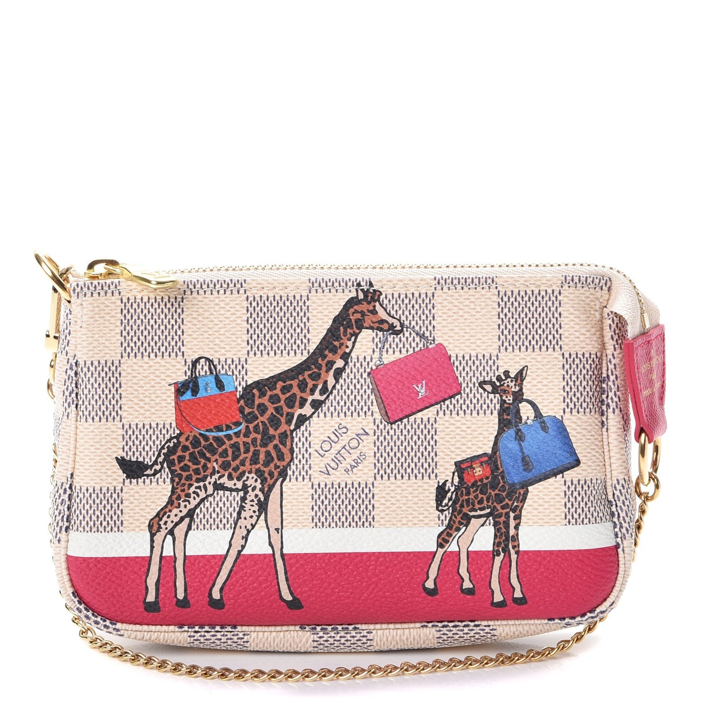 Damier Azur 2017 Christmas Animation Mini Pochette Accessories