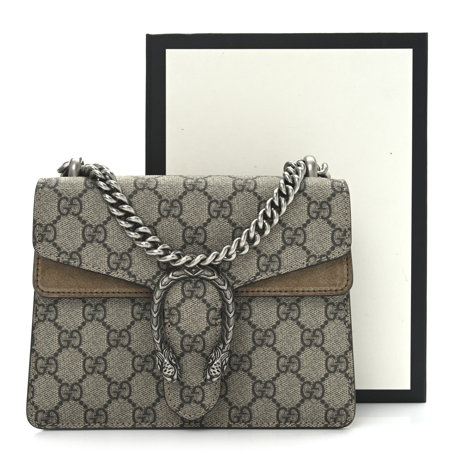 Gucci GG Supreme Monogram Mini Dionysus Shoulder Bag Taupe 11 of 11