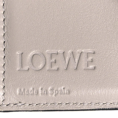 Loewe Grained Calfskin Small Vertical Wallet Pearl Grey Light Pale Green 6 of 9