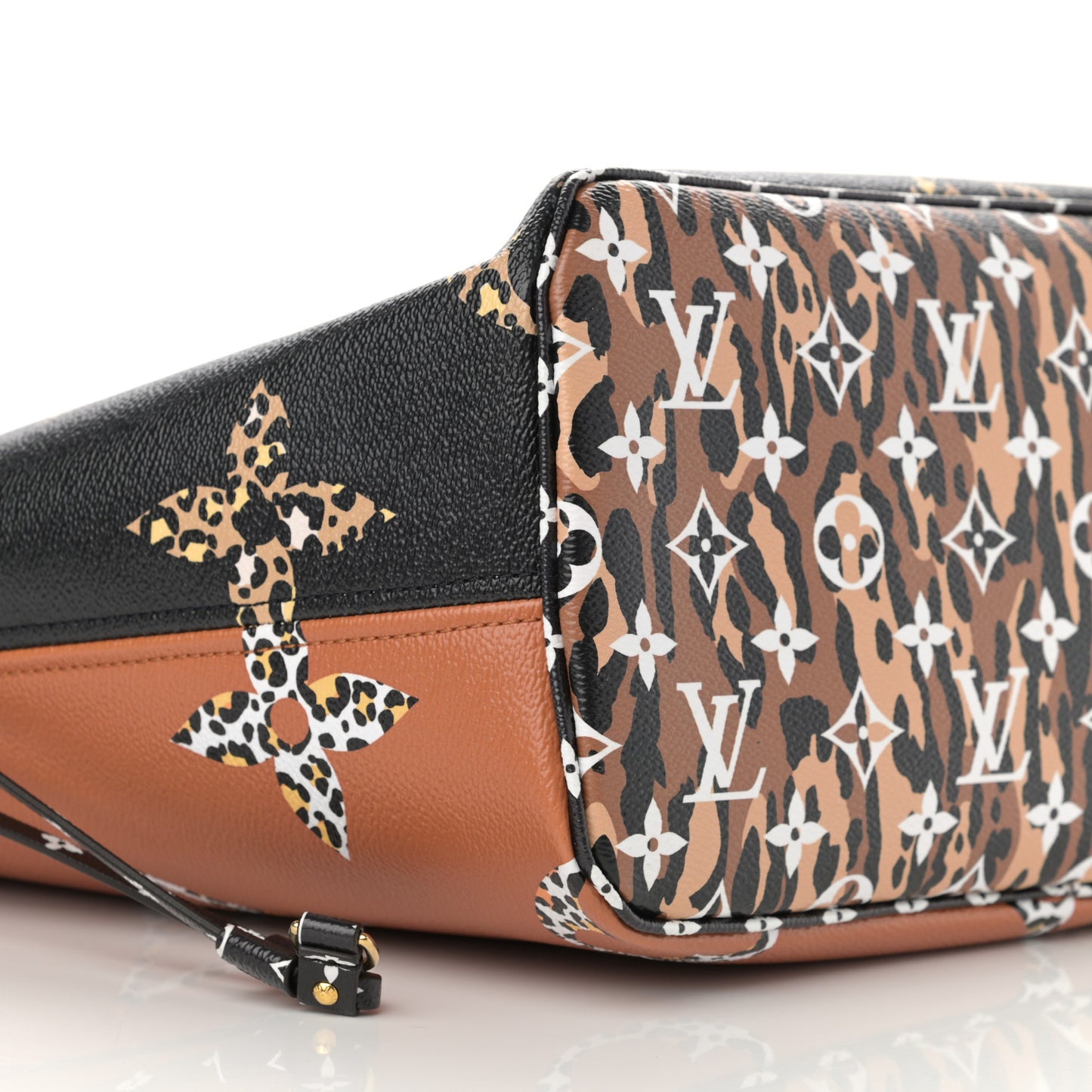 Monogram Giant Jungle Neverfull MM Black