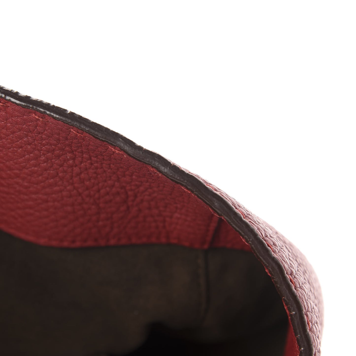Cuoio Romano Selleria Large Anna Bucket Bag Rosso