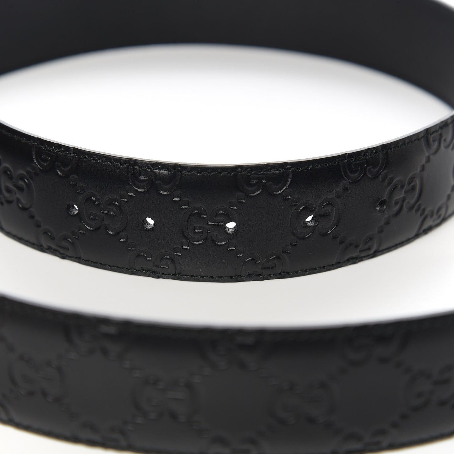 Guccissima Signature Interlocking G 40mm Belt 100 40 Black