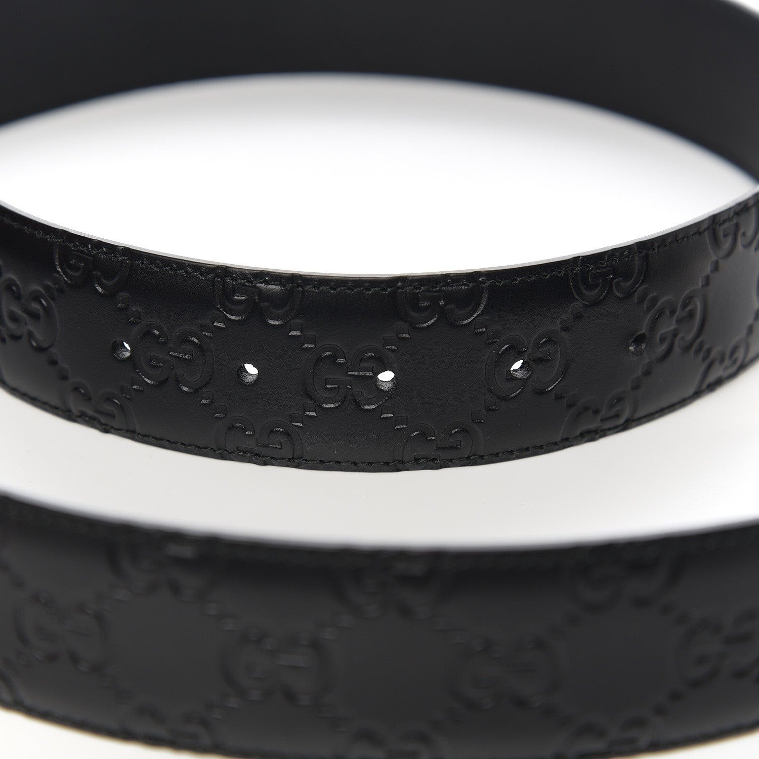 Gucci Guccissima Signature Interlocking G 40mm Belt 100 40 Black 5 of 6