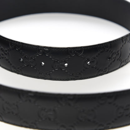 Gucci Guccissima Signature Interlocking G 40mm Belt 100 40 Black 5 of 6