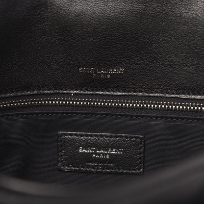 Saint Laurent Lambskin Matelasse Monogram Microstud Medium Niki Chain Satchel Black 6 of 9