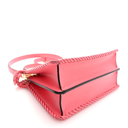 Fendi Vitello King Shiny Nappa Intreccio Small Peekaboo I SEE U Satchel Pink Dalia 4 of 10