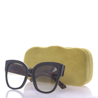 Gucci Acetate Square Frame Web Sunglasses GG0059S Black Tortoise 7 of 7
