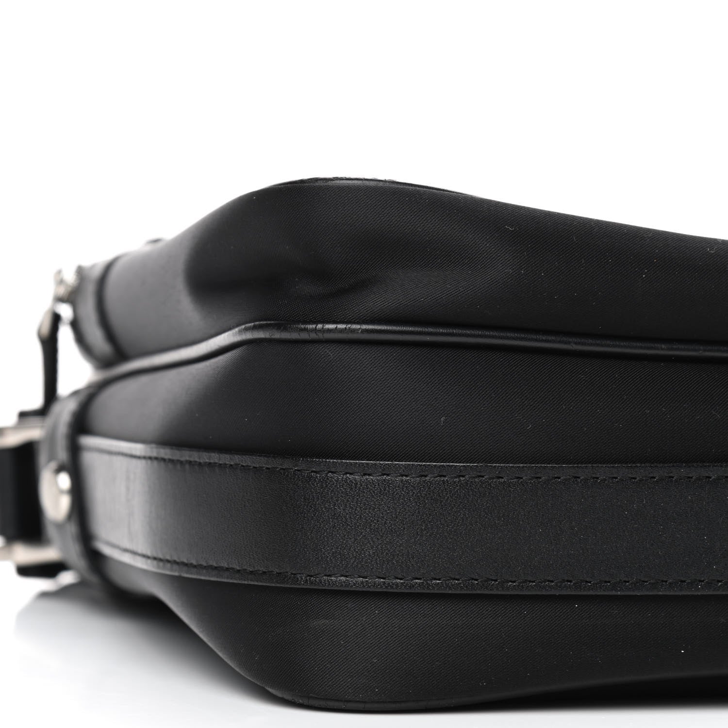 Burberry Nylon Zip Top Messenger Bag Black 5 of 7