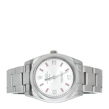 Rolex Stainless Steel 34mm Oyster Perpetual Air-King Watch Pink Index 114200 2 of 5