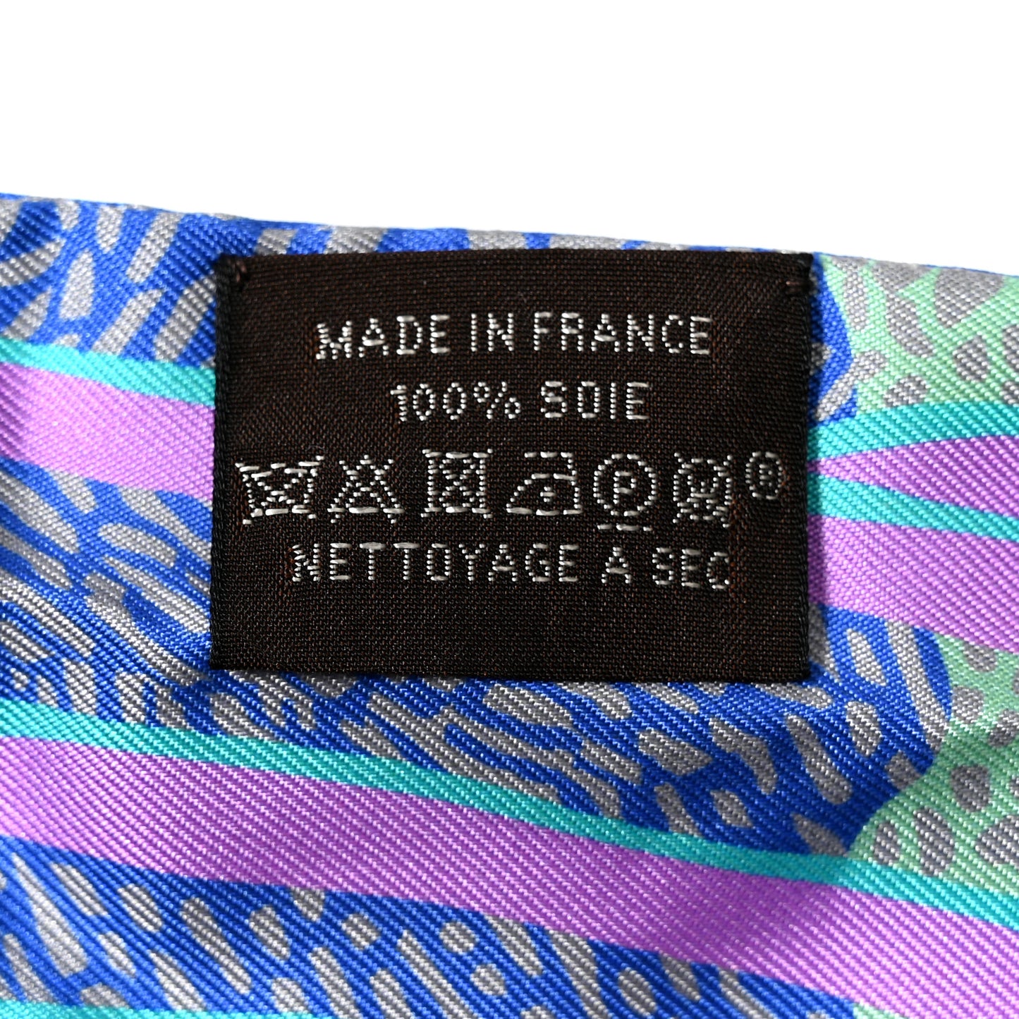 Silk En Liberte Twilly Vert Cyclamen Multicolor