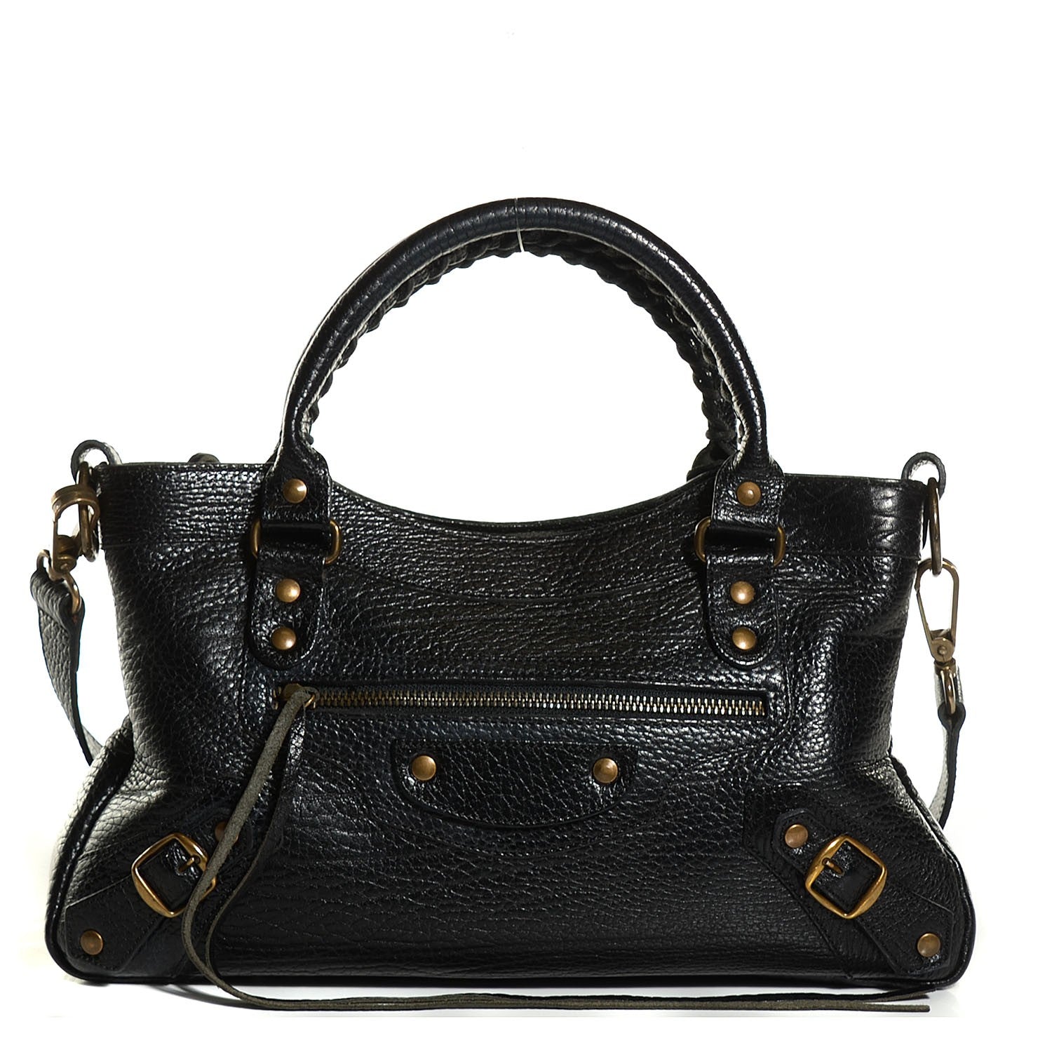 Balenciaga Pebbled Caribou Classic Hardware First Black 1 of 12