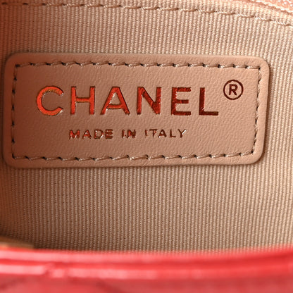 Chanel Shiny Crumpled Calfskin Quilted Wavy CC Hobo Red 6 of 10