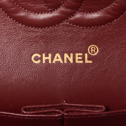 Chanel Lambskin Quilted Medium Double Flap Black 8 of 9