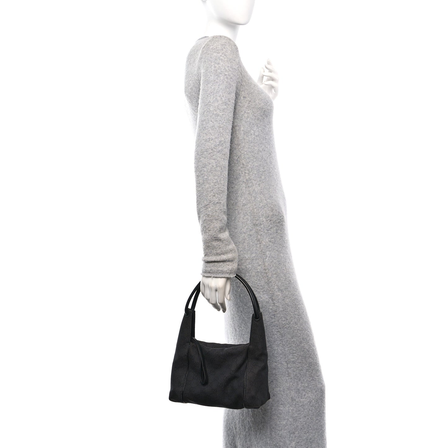 Denim Monogram Hobo Black