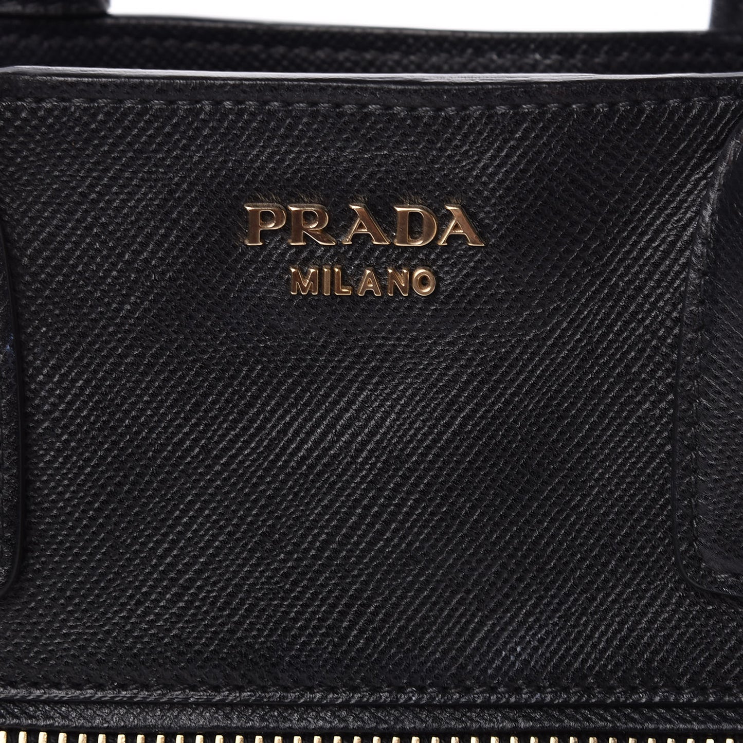 Saffiano Cuir Open Promenade Tote Black