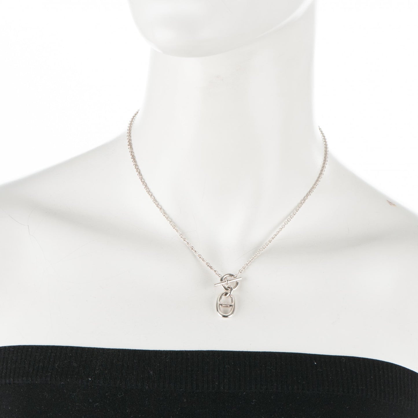 Sterling Silver Amulette Chaine d'Ancre Necklace